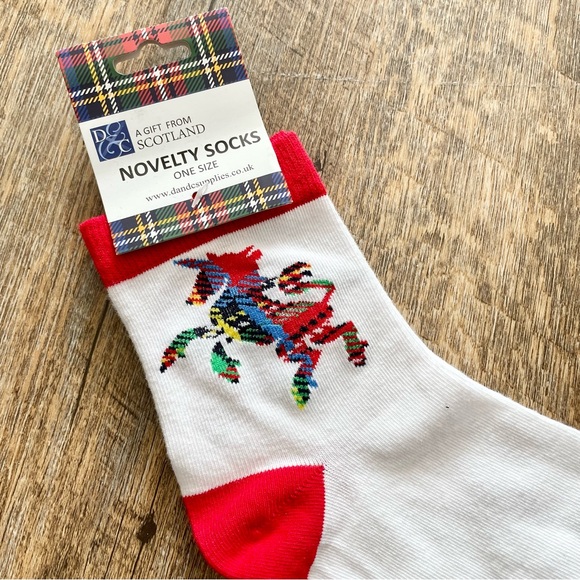 Scotland Unicorn Tartan Socks - Picture 2 of 5